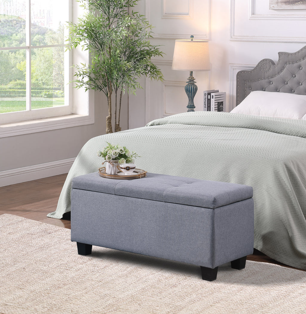 [VIDEO] Large Storage Ottoman Bench Set, 3 in 1 Combination Ottoman, Tufted Ottoman Linen Bench for Living Room, Entryway, Hallway, Bedroom Support 250lbs - Grand Goldman Shop