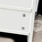 Living Room Sideboard Storage Cabinet WHITE  High Gloss with LED Light, Modern Kitchen Unit Cupboard Buffet Wooden Storage Display Cabinet TV Stand with 3 Doors for Hallway Dining Room - Grand Goldman Shop