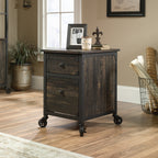 File Pedestal with Smooth-Glide Drawer, Dark Oak finish | Premium Home Decor - Grand Goldman