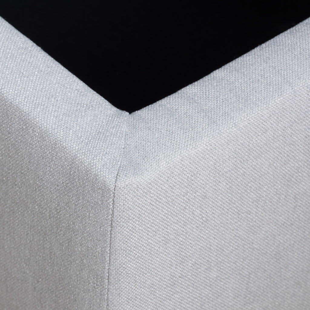 Juliana Light Gray Storage Ottoman Fabric 50 x 20.5 x 18.3 Inches - Grand Goldman Shop