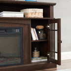 Classic TV Media Stand Modern Entertainment Console for TV Up to 65' with Open and Closed Storage Space, Espresso, 58.25'W*15.75'D*32'H - Grand Goldman Shop