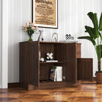 Modern Wood Buffet Sideboard with 2 doors&1 Storage and 2drawers -Entryway Serving Storage Cabinet Doors-Dining Room Console, 43.3 Inch - Grand Goldman Shop