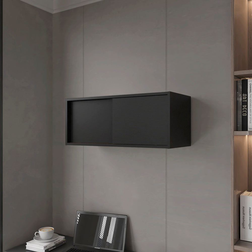 Wall Cabinet Bliss, Office, Black - Grand Goldman