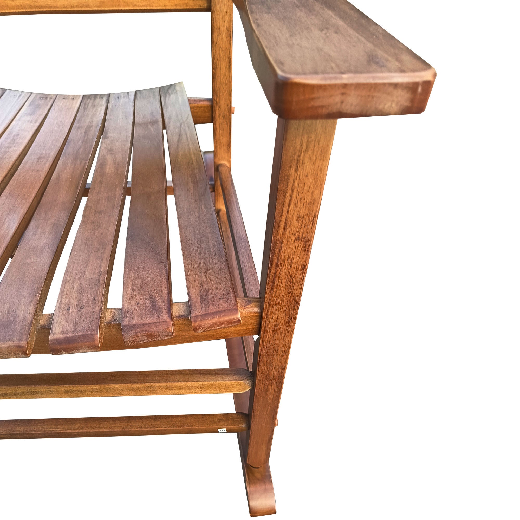 BALCONY PORCH Adult Rocking Chair Brown Solid Wood - Grand Goldman Shop