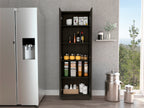 Multistorage Cabinet, Double Door, Five Shelves -Espresso / Black - Grand Goldman