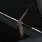 Glouster Contemporary Storage Ottoman V2 with Button-Tufted Diamond Stitching in Dark Gray Fabric - Grand Goldman Shop