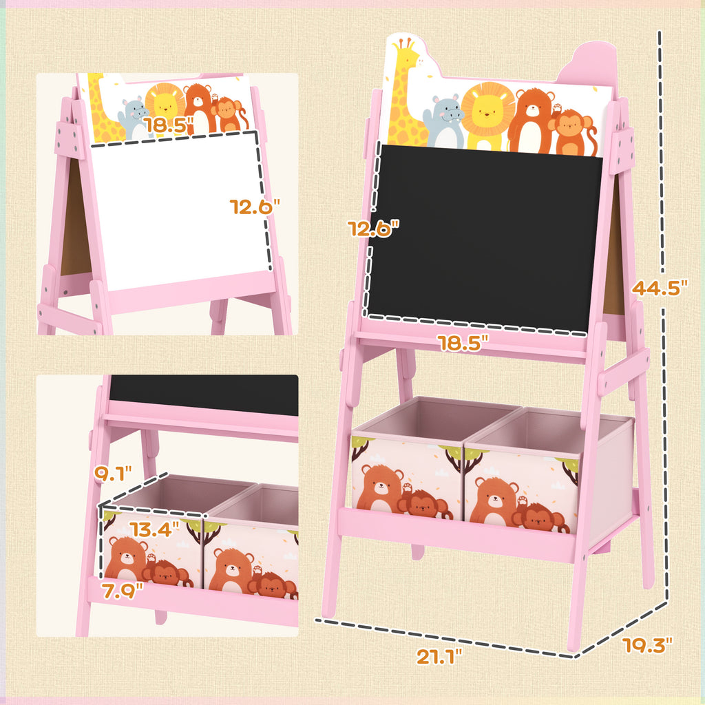 Kids Art Easel,Doubel-Sided Easel | Premium Home Decor - Grand Goldman