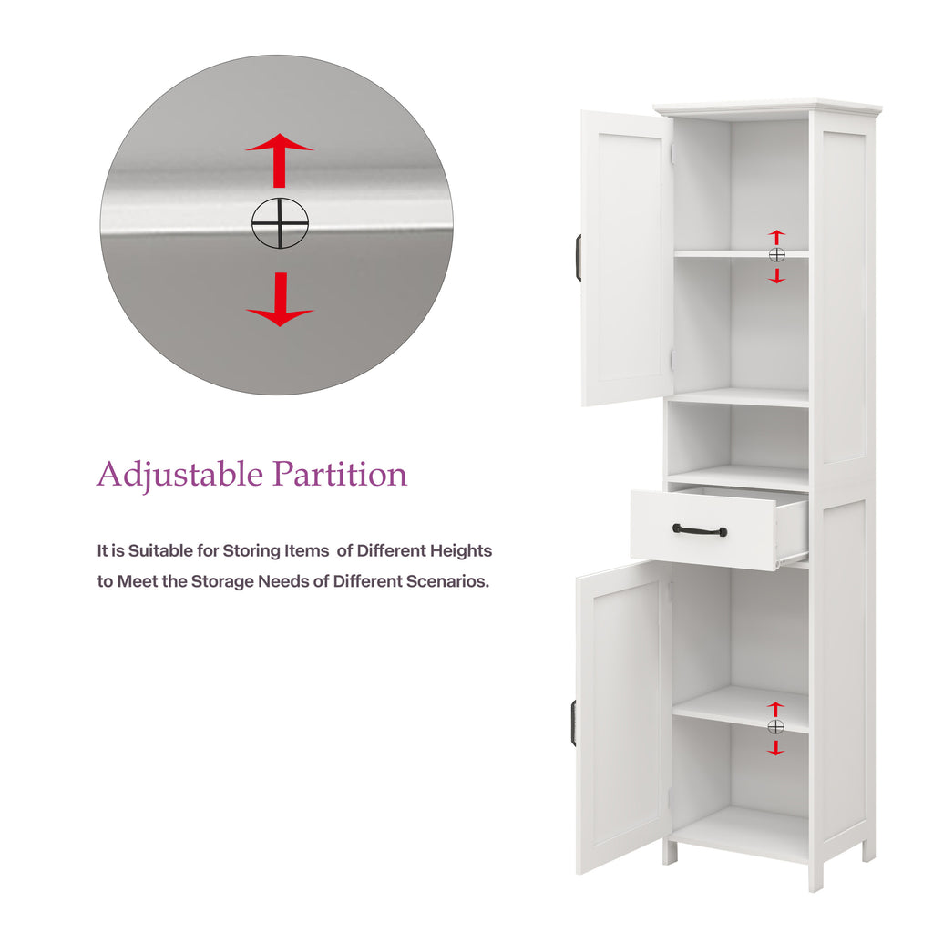 Double Door Narrow Height Slim Floor Standing Cabinet - Grand Goldman Shop
