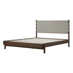 Modern Queen Bed Frame Set with 2 Nightstands, Light Gray Wood Platform Bed with Headboard and Matching Bedside Tables for Bedroom - Grand Goldman Shop
