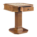 Galini Walnut Finish Game Table (Reversible Game Tray) - Grand Goldman