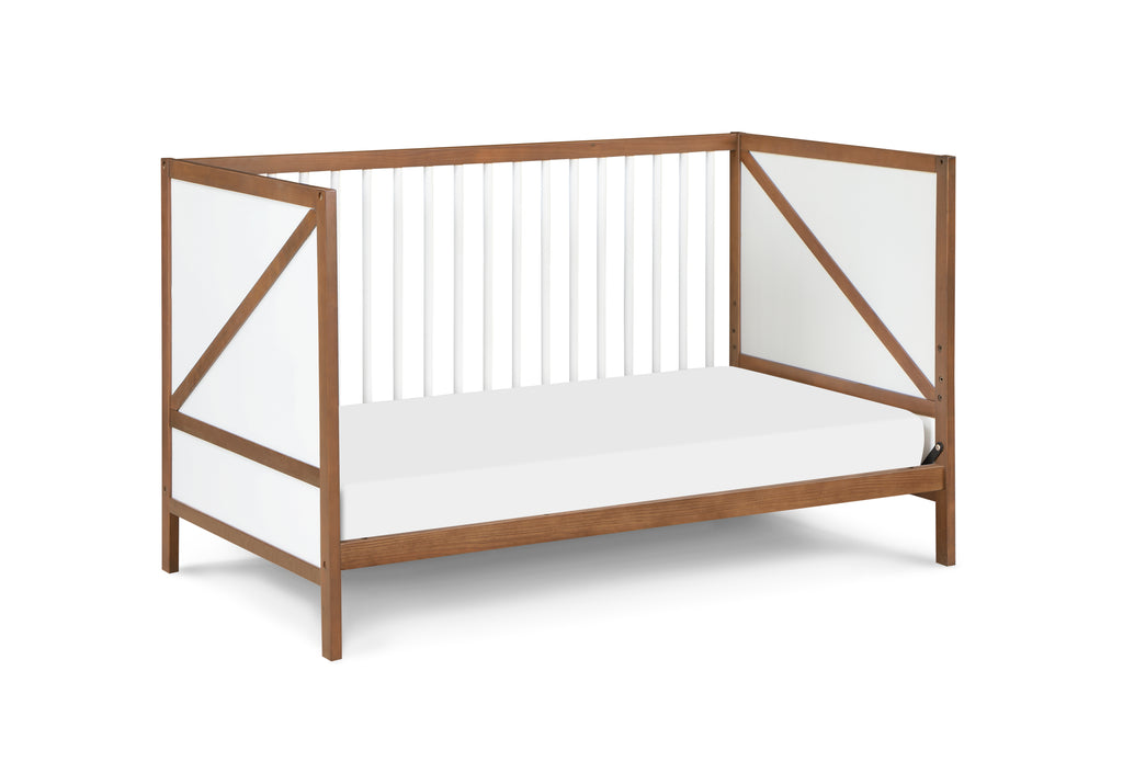 Pixie Zen 3-in-1 Crib in Walnut/White - Grand Goldman