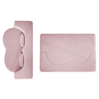 Modern Floor Sofa with 2 Pillows,Convertible Teddy Fabric Foam Filled Sleeper Sofa Bed,15 ' Full Size Folding Mattress for Living Room,Guest Bed,Playroom,No Assembly Required,Pink - Grand Goldman Shop