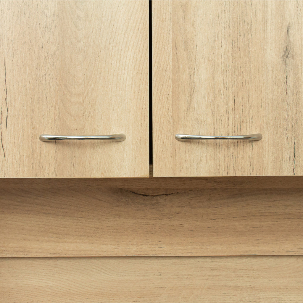 70.87' Tall Wardrobe& Kitchen Cabinet, with 6-Doors, 1-Open Shelves and 1-Drawer for bedroom,Rustic Oak - Grand Goldman Shop