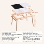 Sensory Table for Toddlers, Kids Activity Table with 3 Foldable Storage Bins & Paper Roll Holder, Indoor/Outdoor Play Sand an