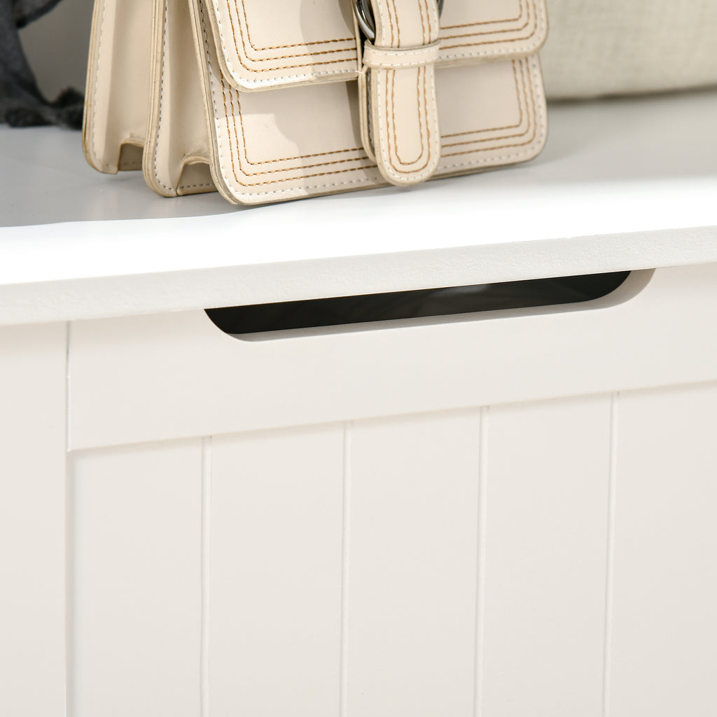 HOMCOM Hall Tree with Coat Rack, Storage and Sitting Bench, White - Grand Goldman Shop
