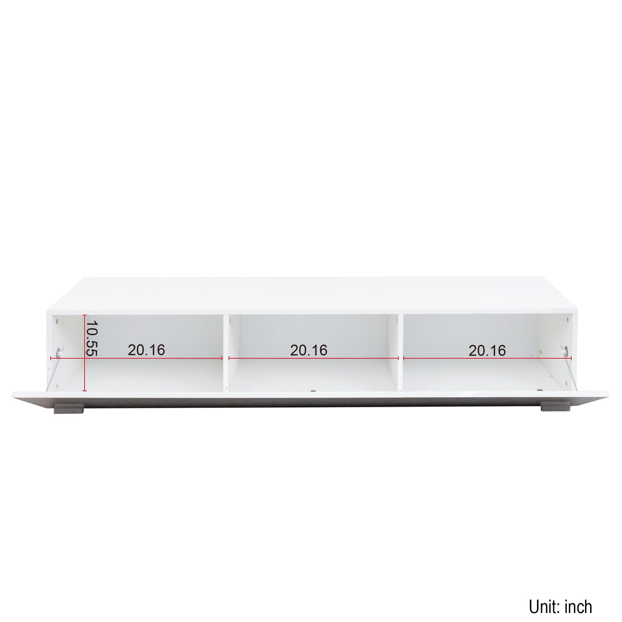 Modern Entertainment Center with Storage   Media Console for Living Room - Grand Goldman Shop
