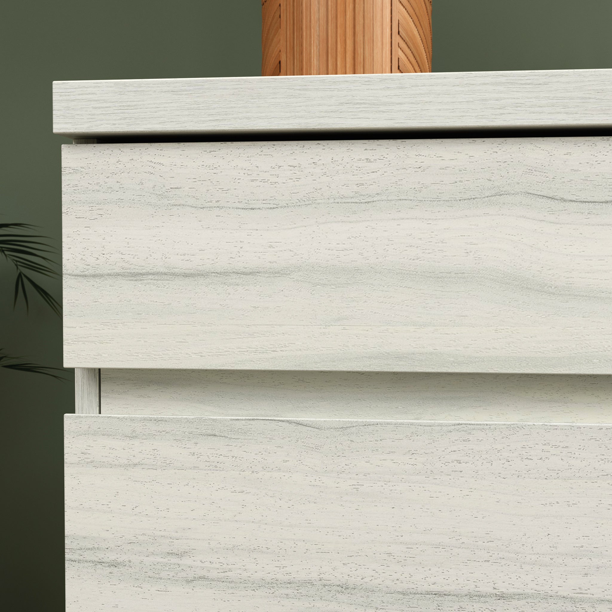 Lateral File with Large Drawers, Off White and Gray finish | Premium Home Decor - Grand Goldman