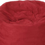 Comfortable High-Density Shredded Foam Bean Bag Chair for Kids and Adults with Removable Microsuede Cover in Chinese Red - Grand Goldman Shop