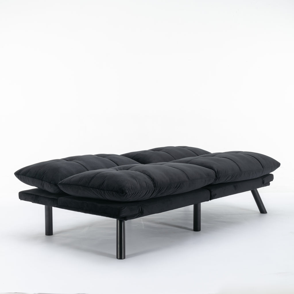 Black Convertible Folding Modern sofa Bed - Grand Goldman Shop