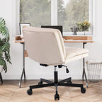 UPGRADE! Larger Size 360° Swivel Home Office Desk Chair with Wheels - Grand Goldman