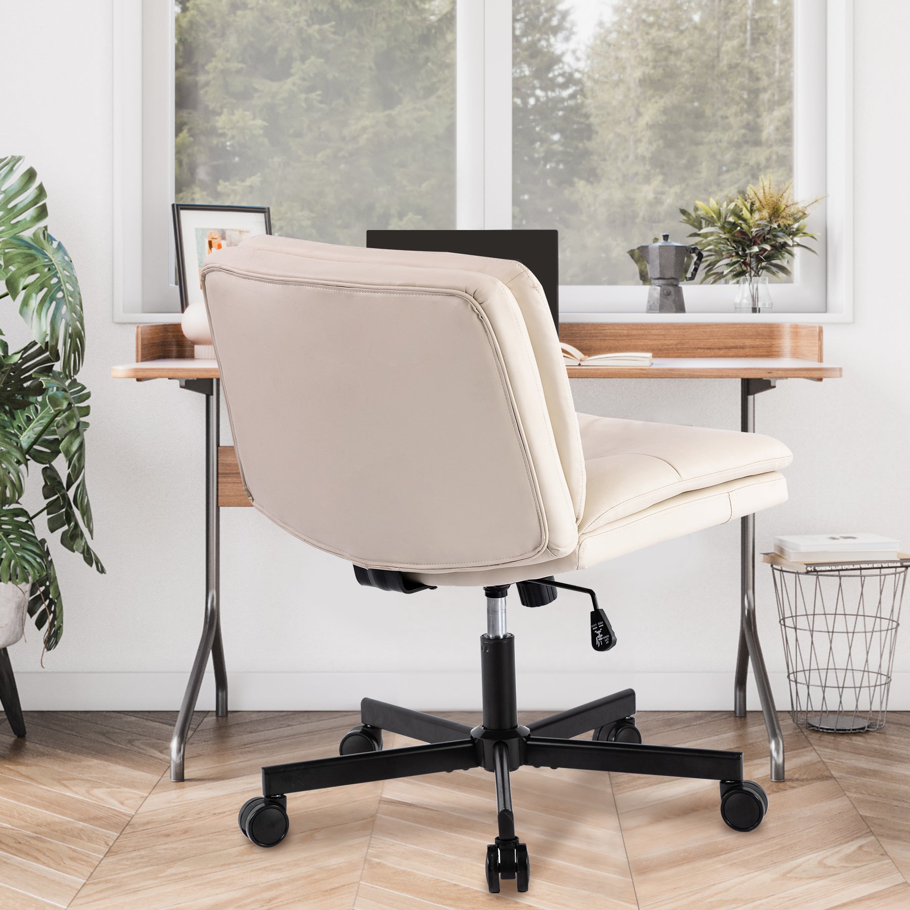 UPGRADE! Larger Size 360° Swivel Home Office Desk Chair with Wheels - Grand Goldman