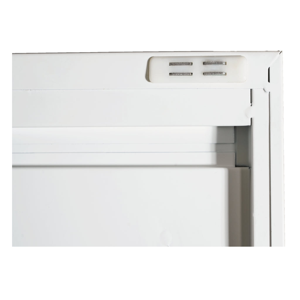 71'' 2 Shapely Doors Cabinet, Metal Storage Cabinet with Doors and Adjustable Shelves, for Bedroom, Living Room, Kitchen (White) - Grand Goldman Shop