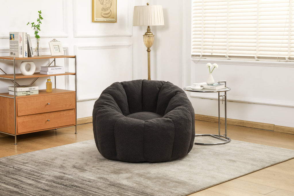 Bean Bag Chair, Bean Bag Sofa Chair with Armrests Stuffed High-Density Foam, Lazy Sofa Comfy Chairs BeanBag Chair for Adults in Living Room,Bedroom Reading - Grand Goldman Shop