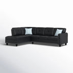 2 - Piece Irine Faux Leather Sectional Sofa - Grand Goldman Shop