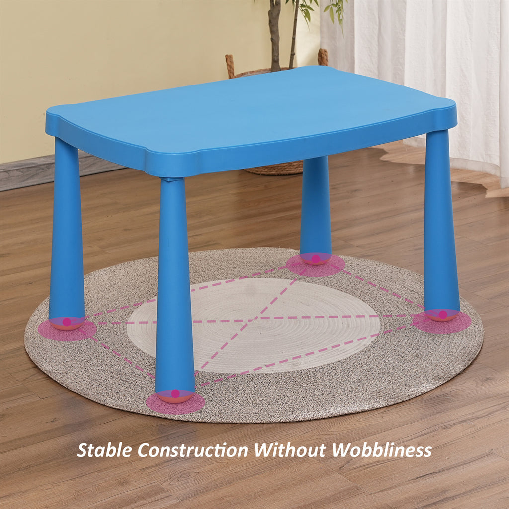 Kids Table,Plastic Children Activity Rectangular Table for School,Home,Play,Reading Dining,Kindergarten(Enlarge Size) | Premi