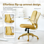 Ergonomic Color Office Chair 350LBS, Home Office, Mesh Back, Integrated Molded Foam, Comfortable Sitting, Flipping Armrest, F