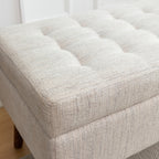Storage Bench with Storage Bench for Bedroom End of Bed Bench Foot of Bed Bench Entryway Bench Storage Ottoman Bench 43.7' W x 18.1' D Off White Bench - Grand Goldman Shop