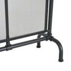 Celeste 1 Panel Iron Fireplace Screen 36' W x 29' H, Black - Grand Goldman Shop