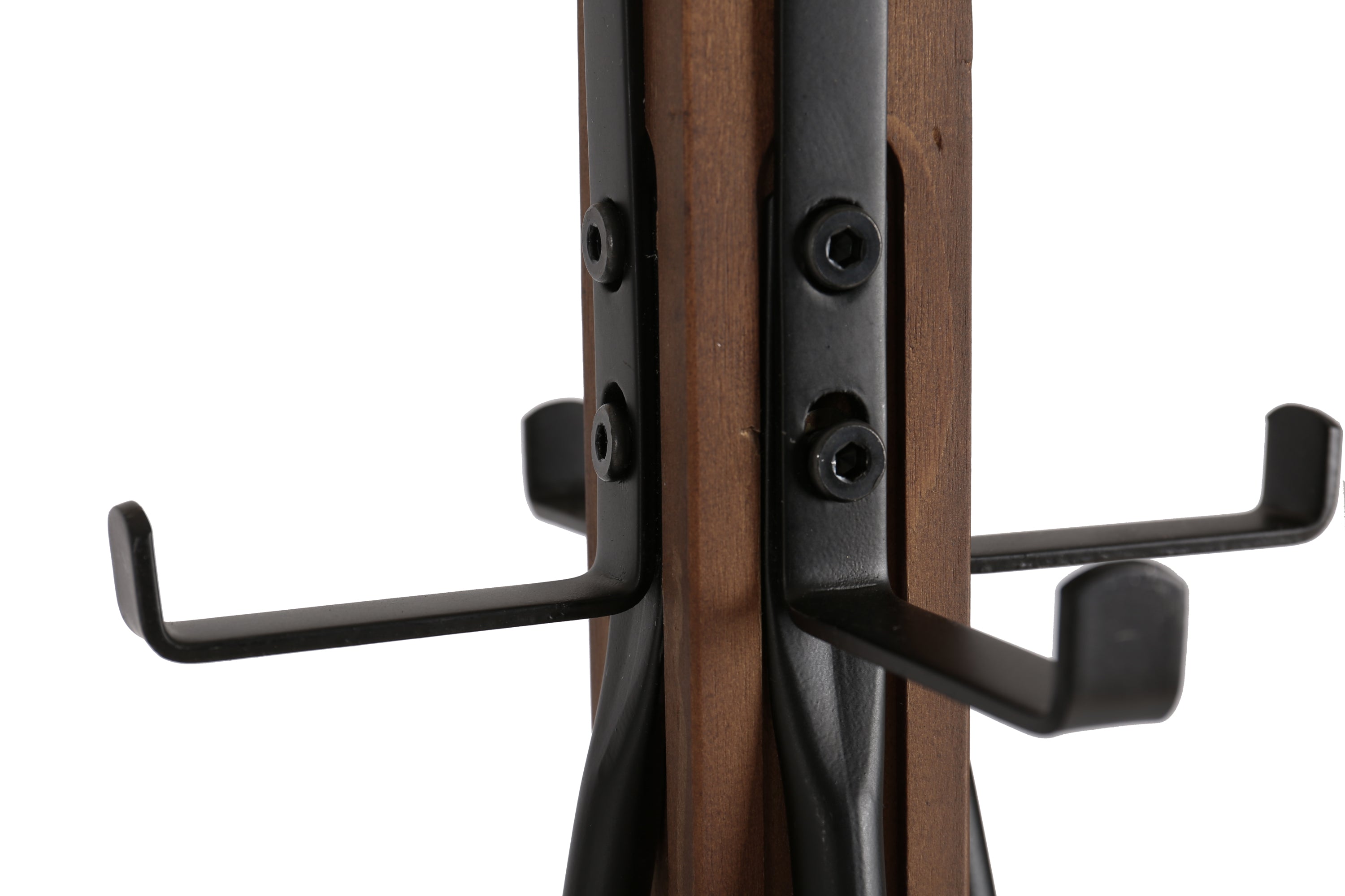 Reclaimed Wood and Metal Freestanding Coat Rack with Hooks use in bedroom, living room - Grand Goldman Shop