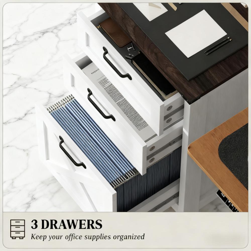 Modern Style File Cabinet with 3 Drawers,Office Storage Cabinet for A4,For Home and Office | Premium Home Decor - Grand Goldm
