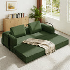 78 Inch Convertible Sleeper Sofa Bed, Futon Boneless Couch Lounge Loveseat with Pull Out Bed, No Assembly Required - Grand Goldman Shop