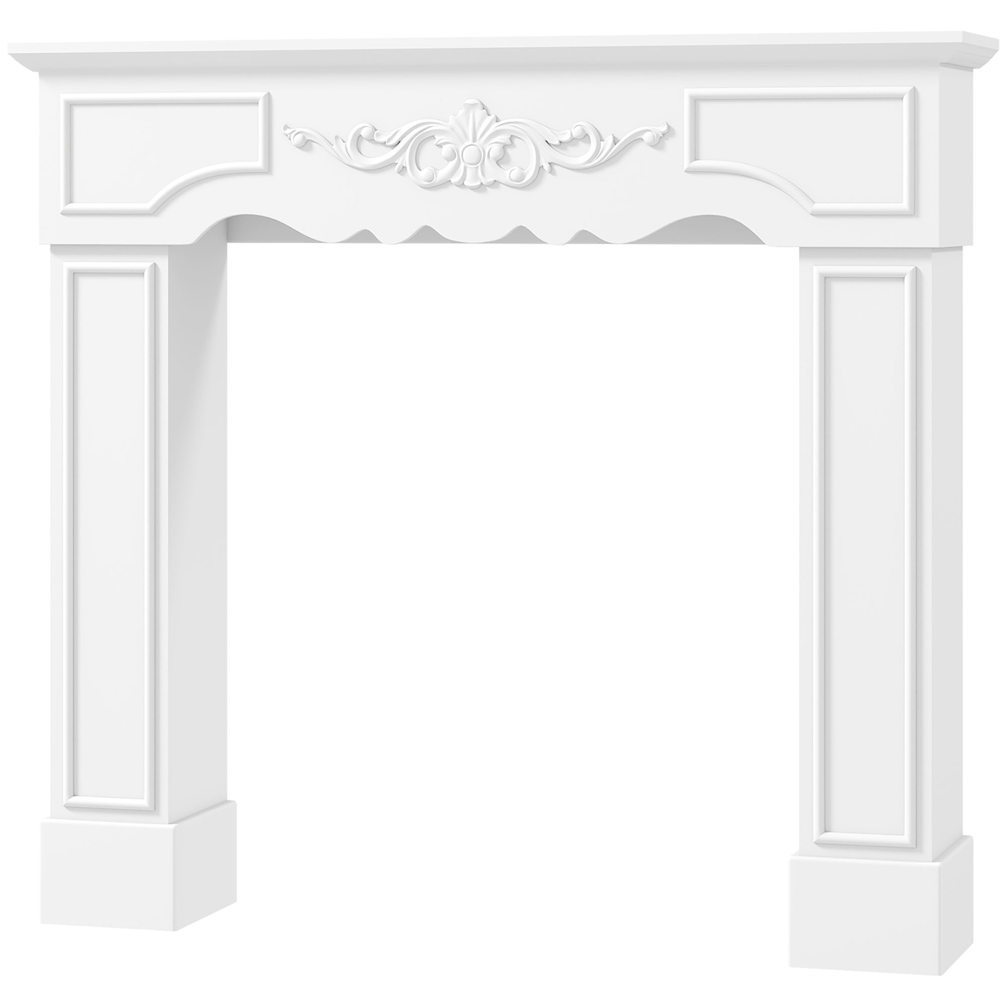 Fireplace Mantel, Freestanding Fireplace Surround with Leg for Electric Fireplaces - Grand Goldman Shop