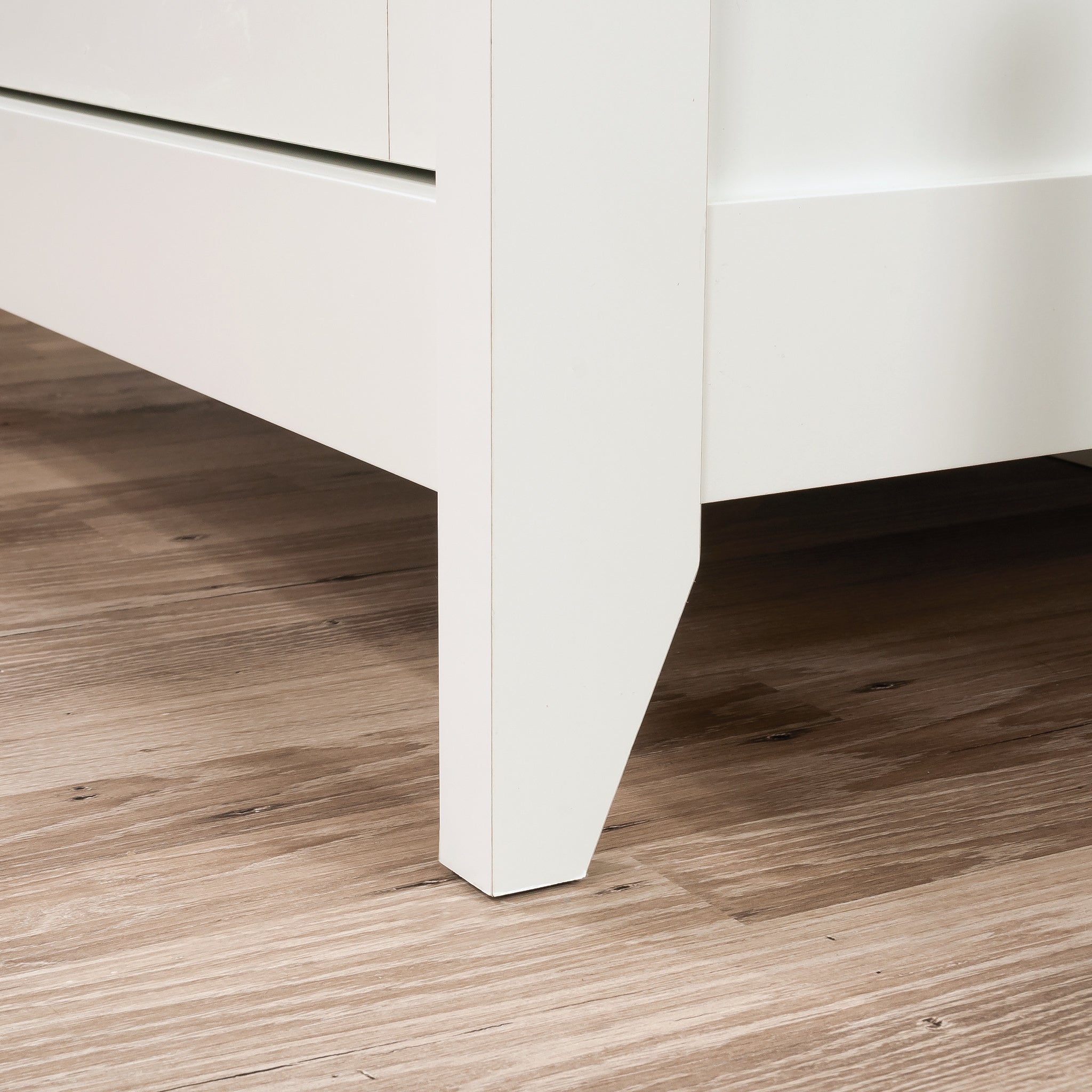 Lateral File with Large Drawer, White finish - Grand Goldman