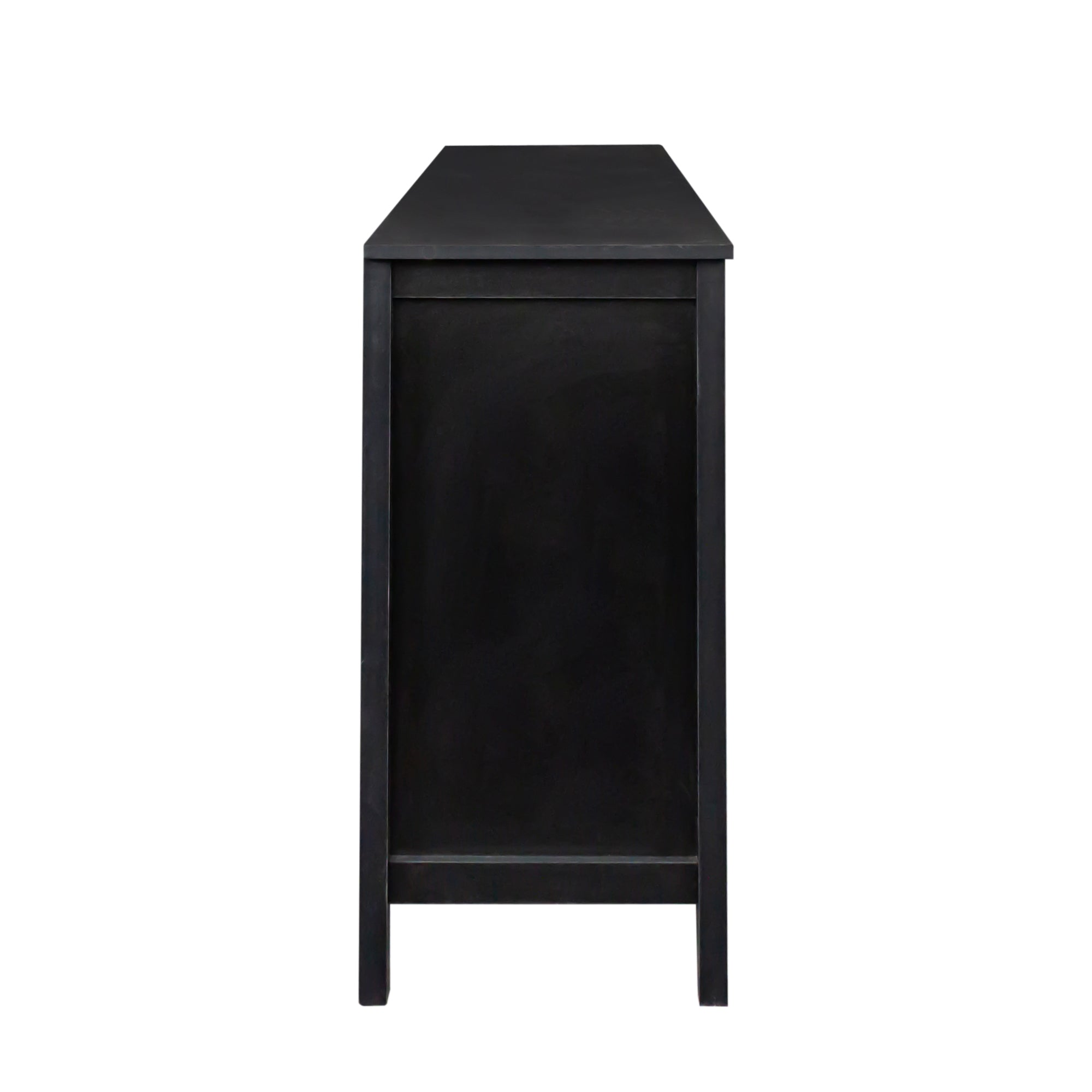 Cabinet with 4 Doors and 4 open shelgves,Freestanding Sideboard Storage Cabinet Entryway Floor Cabinet for Living Room Office Bedroom - Grand Goldman Shop