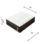 Full Mattress, 10 Inch Plush Hybrid Mattresses with Gel Memory Foam, Fiberglass-Free Mattress in a Box, Individual Pocket Spring-Motion Isolation-Edge Support, CertiPUR-US Certified - Grand Goldman Shop