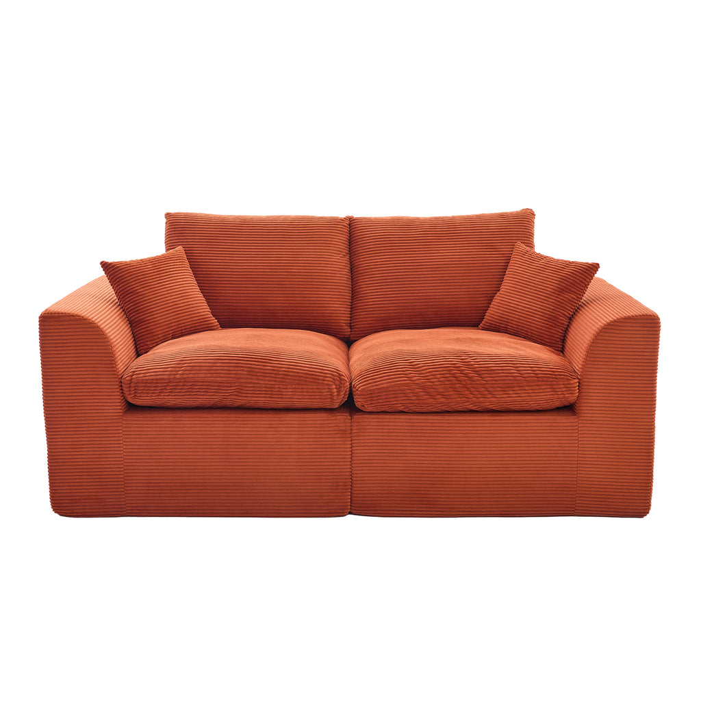 UNITED WE WIN Modular Sectional Sofa Cloud Couch,Comfy Cloud Modern Sofa,2 Seater with Cushion Covers Removable Furniture for Living Room Bedroom Apartments Dorms,No Assembly Required - Grand Goldman Shop