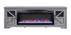 75' Fireplace TV Stand for TVs up to 80',with 44' Electric Fireplace - Grand Goldman Shop