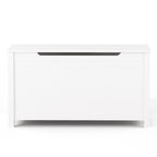 Kids Wooden Toy Box Storage with Safety Hinged Lid for Ages 2+ (White) | Premium Home Decor - Grand Goldman