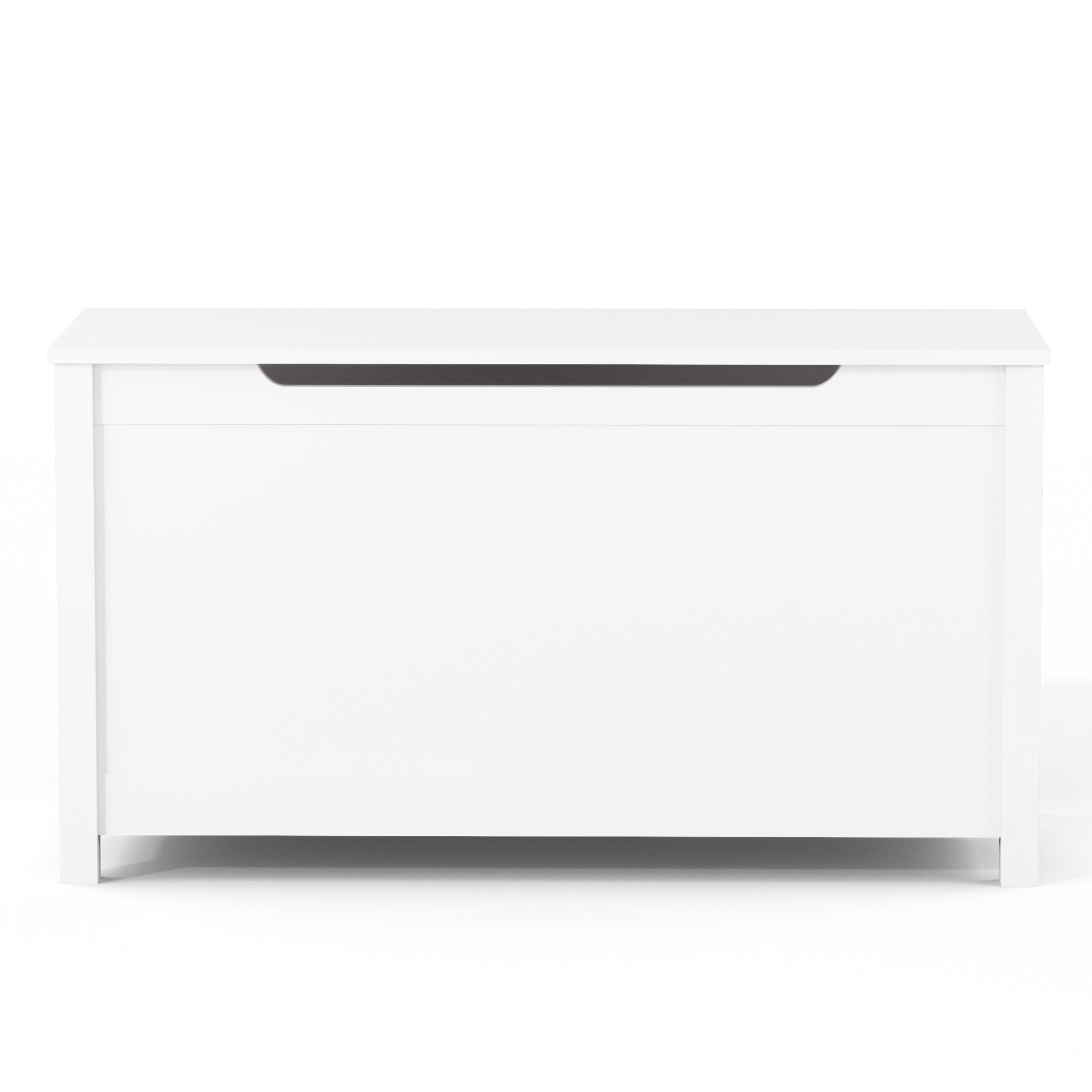 Kids Wooden Toy Box Storage with Safety Hinged Lid for Ages 2+ (White) | Premium Home Decor - Grand Goldman