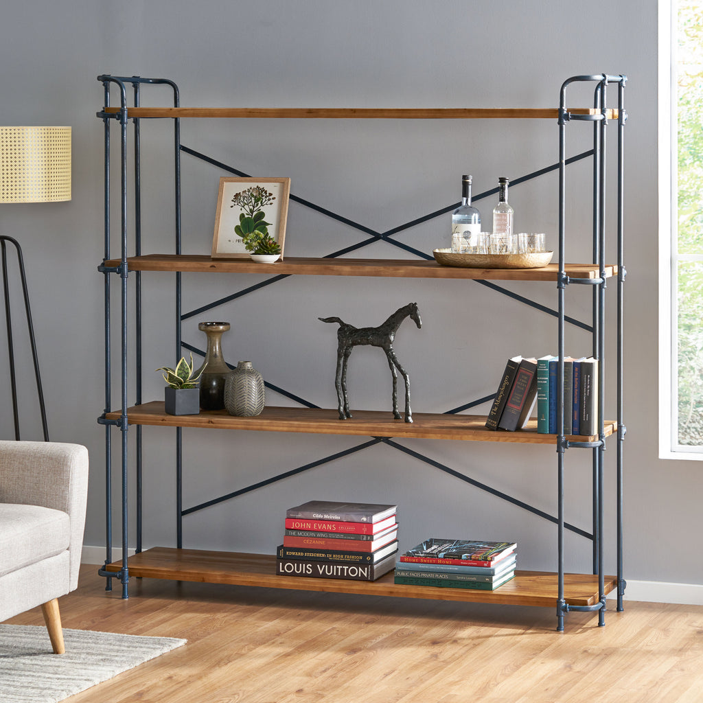YORKTOWN 4-SHELF BOOKCASE - Grand Goldman Shop