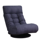 Navy Adjustable Japanese Reclining Floor Chair Sofa with Metal Frame for Living Room & Balcony - Grand Goldman Shop