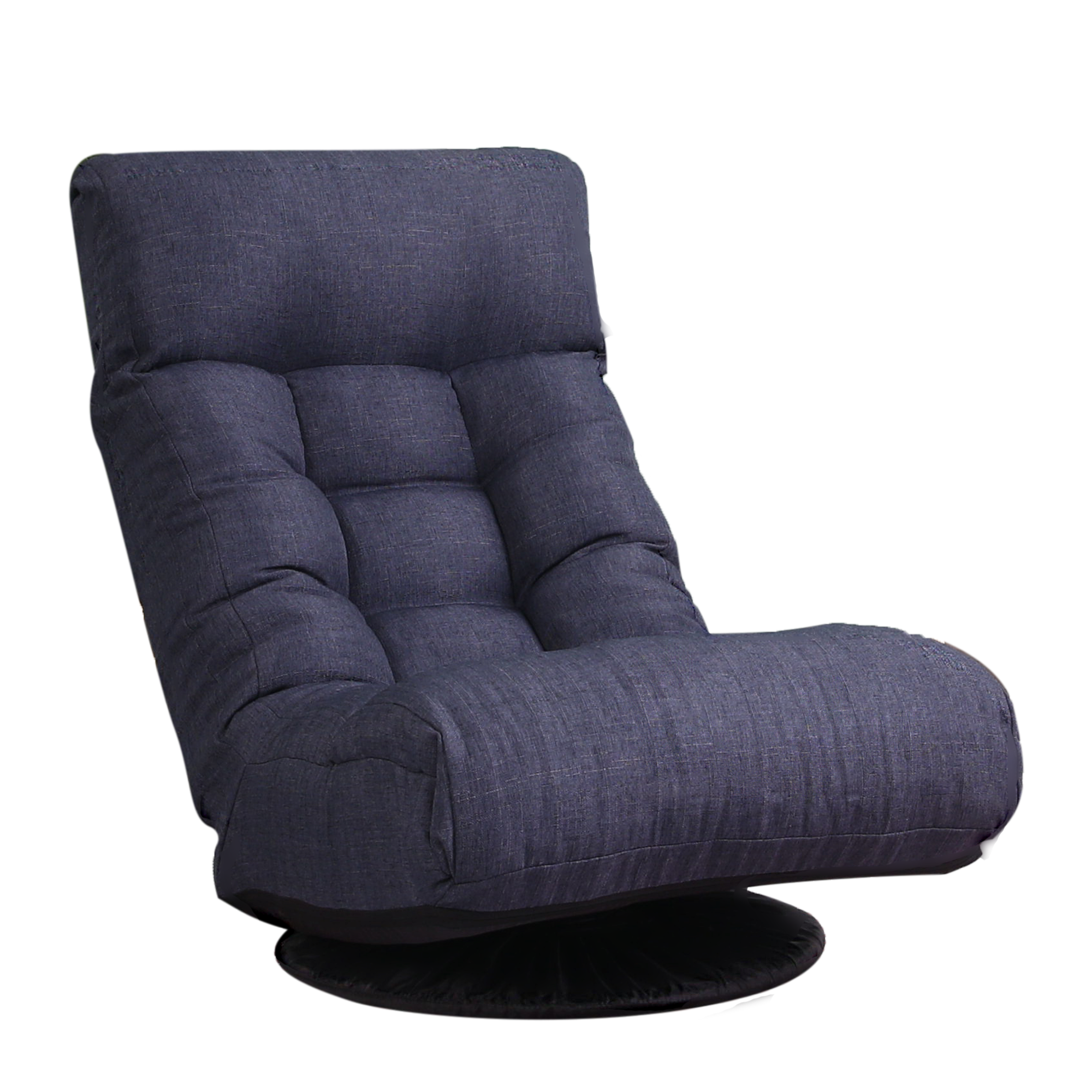 Navy Adjustable Japanese Reclining Floor Chair Sofa with Metal Frame for Living Room & Balcony - Grand Goldman Shop