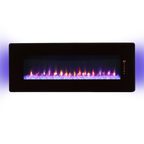 48 inch Curved Front Wall Mounted Electric Fireplace with remote and multi color flame & emberbed - Grand Goldman Shop
