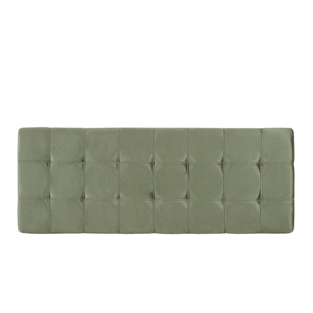 Wendover Elegant Velvet Tufted Storage Bench with Lift-Up Top and Birch Wood Legs - Grand Goldman Shop