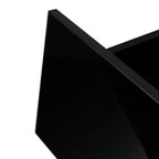 Black TV Stand with LED RGB Lights,Flat Screen TV Cabinet, Gaming Consoles - in Lounge Room, Living Room and Bedroom(Black) - Grand Goldman Shop
