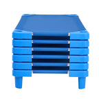 Stackable Kiddie Cot, Pack of 6, Portable Toddler Nap Cots, Standard Size 52' L x 23' W Daycare Cots for Kids, Preschool Clas